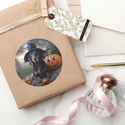 ダシュントハロウィーン怖い ラウンドシール (ギフト)