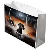 ダシュントハロウィーン怖い ラージペーパーバッグ (裏面アングル)