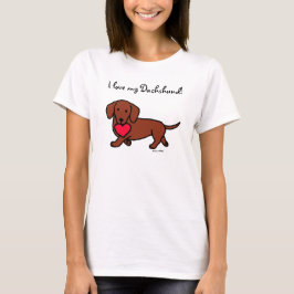 ダシュントハートバレンタインデートカートゥーンTシャツ Tシャツ
