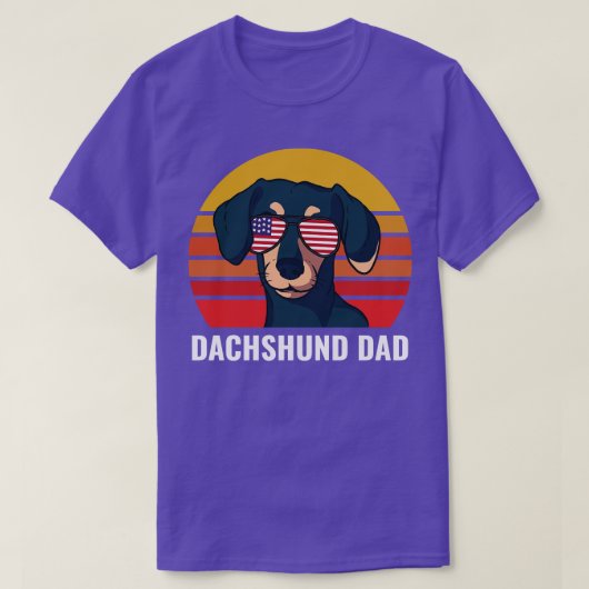 ダシュントパパおもしろいウィーナードッグ Tシャツ (デザイン正面)