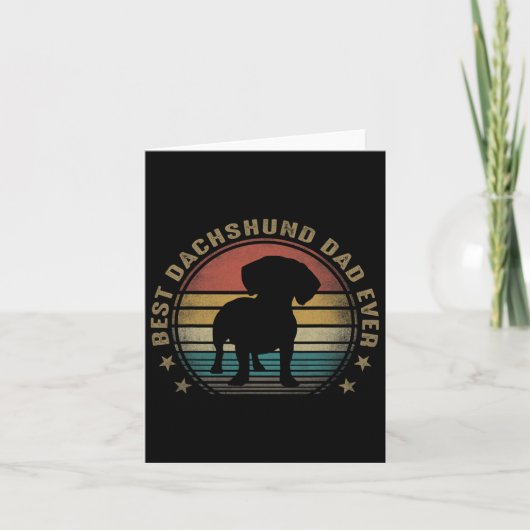 ダシュントパパおもしろいー常に父の日の贈り物パパ カード (正面)