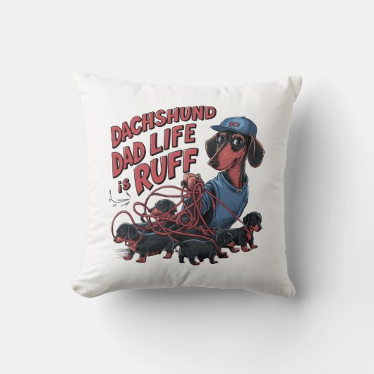 ダシュントパパライフイズラフ クッション (正面)