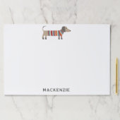 ダシュントパーソナライズされたソーセージ犬 ペーパーパッド (インサイチュ)