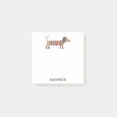 ダシュントパーソナライズされたソーセージ犬 ポストイット (正面)