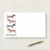 ダシュントパーソナライズされたソーセージ犬 ポストイット (デスク)