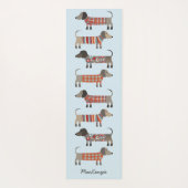 ダシュントパーソナライズされたソーセージ犬 ヨガマット (裏面)