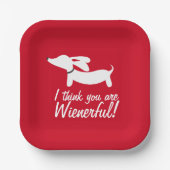 ダシュントパーティーレッド考え「君は気力がある」 ペーパープレート (正面)