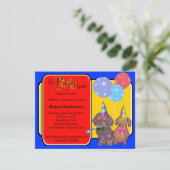 ダシュントパーティー誕生日バーカー 招待状 (スタンド正面)