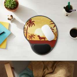 ダシュントビーチサンセットオフィスギフト ジェルマウスパッド
