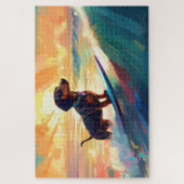 ダシュントビーチサーフィン絵画ズ ジグソーパズル (縦)