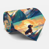 ダシュントビーチサーフィン絵画ズ ネクタイ (ロール)