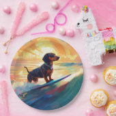 ダシュントビーチサーフィン絵画ズ ペーパープレート (パーティー)