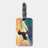 ダシュントビーチサーフィン絵画ズ ラゲッジタグ (裏面縦)