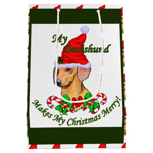 ダシュントメリークリスマス ミディアムペーパーバッグ (裏面)