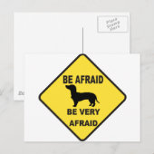 ダシュントユーモアのある犬 ポストカード (正面/裏面)