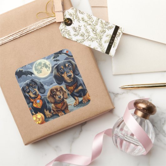 ダシュント不気味ハロウィーン スクエアシール (ギフト)