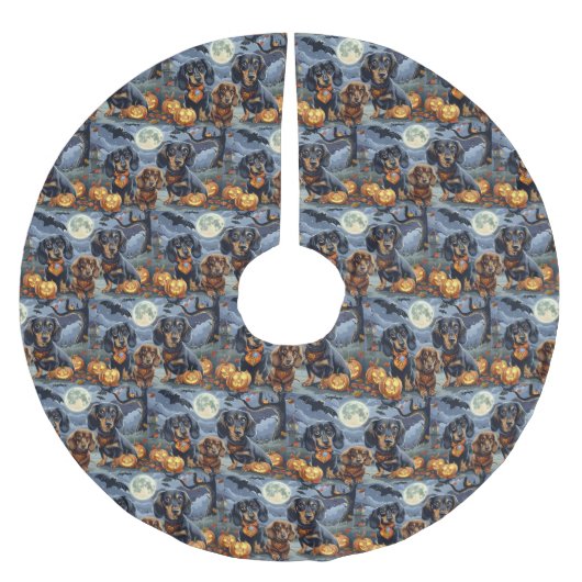 ダシュント不気味ハロウィーン ブラッシュドポリエステルツリースカート (正面)