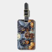 ダシュント不気味ハロウィーン ラゲッジタグ (正面縦)