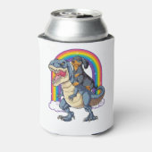 ダシュント乗馬恐竜Tレックス男性へシャツ 缶クーラー (缶裏面)