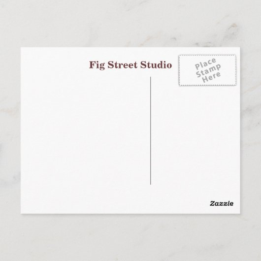 ダシュント公用犬サイン ポストカード (裏面)