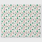 ダシュント冬ワンダーランドクリスマスギフトラップ ラッピングペーパー (フラット)