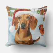 ダシュント冬ワンダーランドクリスマスジョイ クッション (正面)