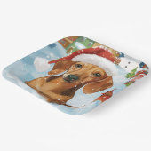 ダシュント冬ワンダーランドクリスマスジョイ ペーパープレート (傾斜あり)