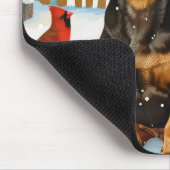 ダシュント冬ワンダーランドクリスマスジョイ マウスパッド (コーナー)