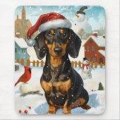 ダシュント冬ワンダーランドクリスマスジョイ マウスパッド (正面)