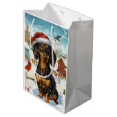 ダシュント冬ワンダーランドクリスマスジョイ ミディアムペーパーバッグ (裏面アングル)