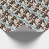 ダシュント冬ワンダーランドクリスマスジョイ ラッピングペーパー (角)