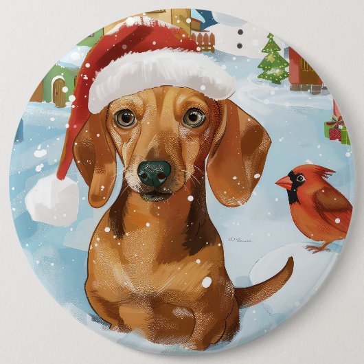 ダシュント冬ワンダーランドクリスマスジョイ 缶バッジ (正面)