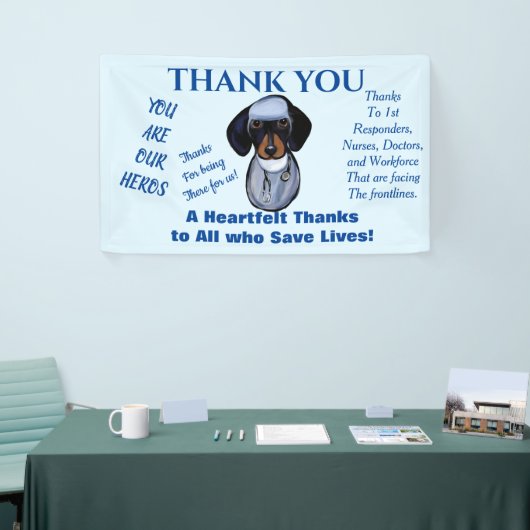 ダシュント医師 横断幕 (トレードショー)