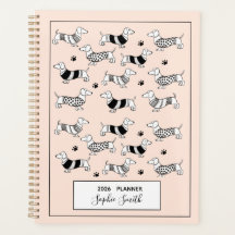 ダシュント図解入りの、写真付きの愛犬家2025プランナー