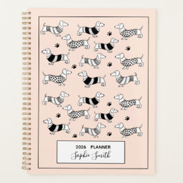 ダシュント図解入りの、写真付きの愛犬家2025プランナー プランナー手帳