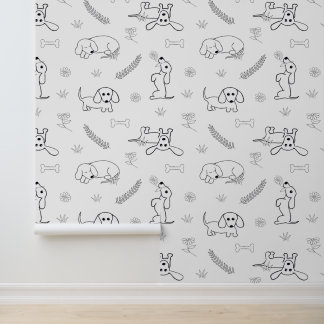 ダシュント子犬ペットの手描き着色 壁紙