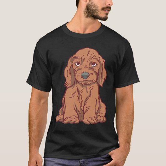ダシュント子犬 Tシャツ (正面)