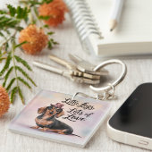 ダシュント小さな脚たくさんの愛 キーホルダー (正面右)