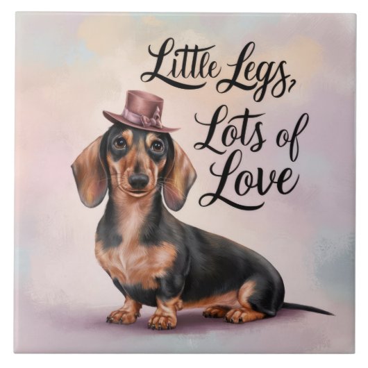 ダシュント小さな脚たくさんの愛 タイル (正面)