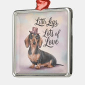 ダシュント小さな脚たくさんの愛 メタルオーナメント (左)