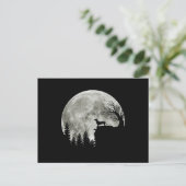 ダシュント山の月明かりのハロウィーンに立つ ポストカード (スタンド正面)