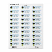 ダシュント差出人住所ラベル ラベル (フルシート)