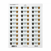 ダシュント差出人住所ラベル ラベル (フルシート)