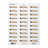 ダシュント差出人住所ラベル ラベル (フルシート)