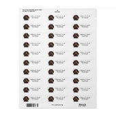 ダシュント差出人住所 ラベル (フルシート)