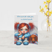 ダシュント恋しく思ユー カード (黄色い花)