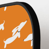 ダシュント愛するピックルボールオレンジ ピックルボールラケット (左詳細)