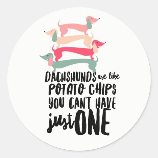 ダシュント愛の光沢ステッカー3インチ（20枚） ラウンドシール (正面)