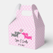 ダシュント愛の結婚キスのパーソナライズ フェイバーボックス (裏面サイド)