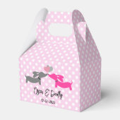 ダシュント愛の結婚キスのパーソナライズ フェイバーボックス (正面サイド)